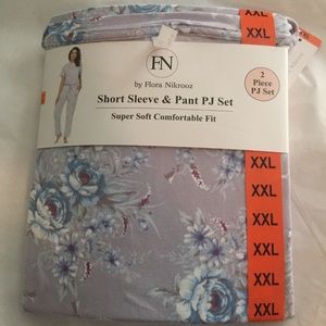 FLORA NIKROOZ SHORT SLEEVE & PANTS PAJAMA SET